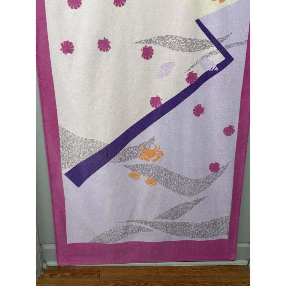 Gramercy by Braster Beach Towel 33x60 Pink Crab Shell Vintage‎